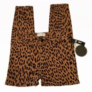 New Articles of Society High Rise Leopard Print Pants Size 28